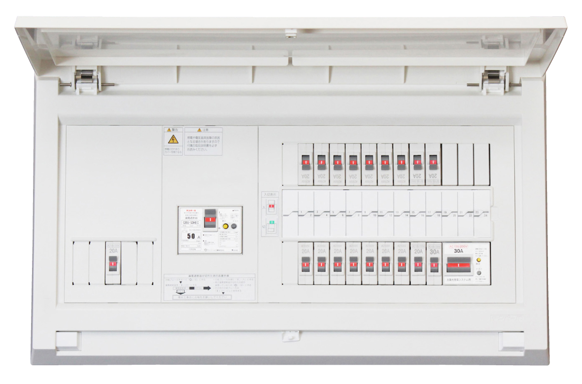 テンパール工業　MAG37342IB4E4　オール電化対応住宅盤　扉付　リミッタースペース無し　75A　34+2-